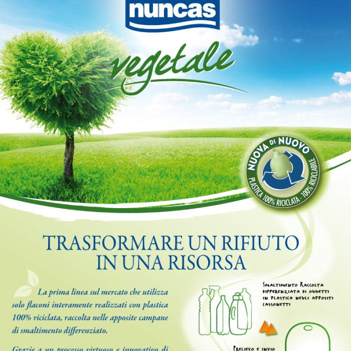 NUNCAS - Locandina Linea Vegetale